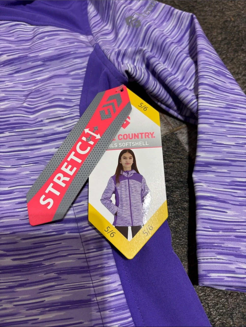 New free country girls, soft shell jacket